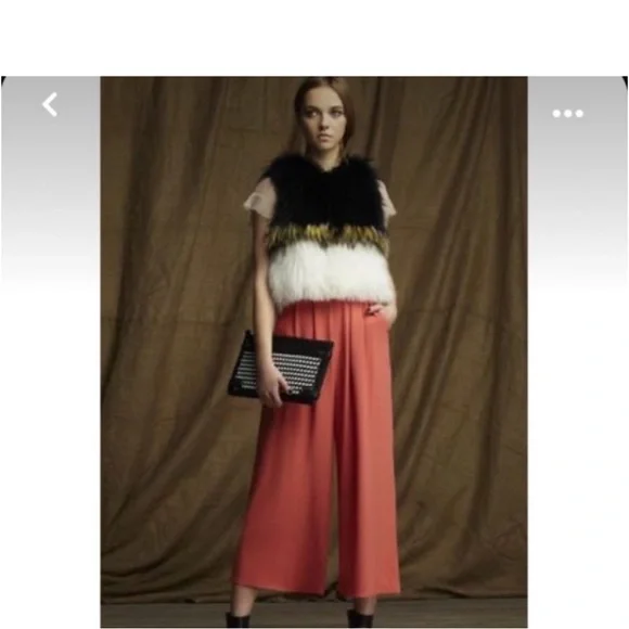 NEW RUNWAY* Bcbgmaxazria Runway The Monaco Real fur vest* Runs M-L - Picture 7 of 11